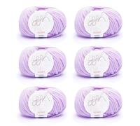 ggh Husky Box - 6 Knäuel - dicke Wolle aus Schurwolle - gegeignet zum Stricken oder Häkeln - Farbe 052 - Fliederrosa