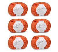 ggh Husky Box - 6 Knäuel - dicke Wolle aus Schurwolle - gegeignet zum Stricken oder Häkeln - Farbe 055 - Korallorange