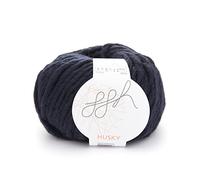 ggh Husky | Schurwolle Mischung | 50g Wolle zum Stricken oder Häkeln | Dicke Wolle | Farbe 010 - Marine
