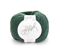 ggh Husky | Schurwolle Mischung | 50g Wolle zum Stricken oder Häkeln | Dicke Wolle | Farbe 013 - Nordseegrün