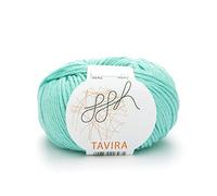 ggh Tavira | 100% Baumwolle | Lauflänge 80m | 50g Wolle zum Stricken oder Häkeln geeignet | Farbe 036 - Helles Aquamarin