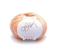 ggh Tavira - 100% Baumwolle - Lauflänge 80m auf 50g - Nadelstärke 4-5 - Wolle zum Stricken oder Häkeln geeignet - Farbe 047 - Apricot