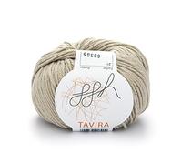 ggh Tavira - 100% Baumwolle - Lauflänge 80m auf 50g - Nadelstärke 4-5 - Wolle zum Stricken oder Häkeln geeignet - Farbe 021 - Sand