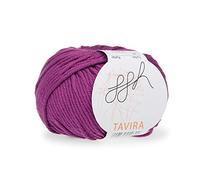 ggh Tavira - 100% Baumwolle - Lauflänge 80m auf 50g - Nadelstärke 4-5 - Wolle zum Stricken oder Häkeln geeignet - Farbe 048 - Magenta-Violett
