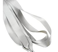 GHHZML Satin Schnürsenkel Flacher Satin, 2 cm breit, doppelseitiges Polyester, Bonbonfarben, Spitze, 1 Paar(Grey,160cm)