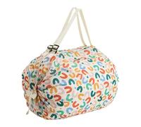 Ghjkldha Foldable Shopping Bag, Reusable Tote Organizer, Compact Storage Design, Eco Friendly Fabric, Heavy-Duty Washable Carrier for Farmers Market Camping Laundry Travel Use, 3.35 Inches