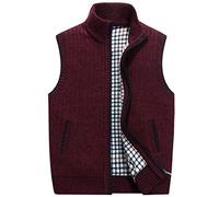 GHKWXUE Winterweste für Männer Herren Weste mit Plüsch Gefüttert Kuschelig-warm Gefüttert Weste Für Outdoor-Aktivitäten geeignet Freizeitweste S/M/L/XL/2XL/3XL/4XL