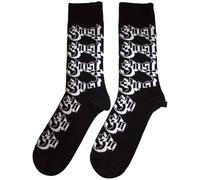Rock Off Offiziell lizenzierte Knöchelsocken Ghost Band Logo Pattern UK Größe 7–11