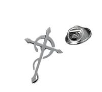 Ghost BC Namenlose Ghul Band Brosche für Frauen Männer Edelstahl Silber Farbe Papa Emeritus Symbol Abzeichen Pin Schmuck BS06