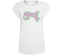 Ghost Bubble Logo T-Shirt weiß in XL