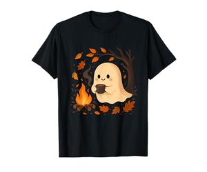 Ghost by Campfire mit Tasse T-Shirt
