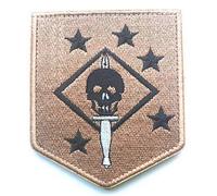 Ghost Force Recon SP OPS Military Hook Loop Tactics Moral Embroidered Patch Marsoc Raiders Skull Patch (Color 4)