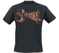 Ghost Large Logo Männer T-Shirt schwarz XL 100% Baumwolle Band-Merch, Bands, Nachhaltigkeit