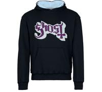 Ghost Logo Kapuzenpullover schwarz blau in XL