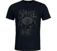Ghost Logo Männer T-Shirt schwarz L 100% Baumwolle Band-Merch, Bands, Nachhaltigkeit