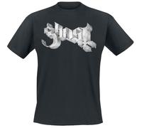 Ghost Marbel Logo T-Shirt schwarz in XXL