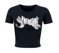 Ghost Marble Logo Frauen T-Shirt schwarz S 95% Baumwolle, 5% Elasthan Band-Merch, Bands