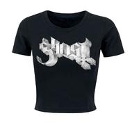 Ghost Marble Logo T-Shirt schwarz in XL