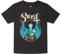 Metal Kids Ghost (Opus) - Kinder T-Shirt, schwarz, Größe 104 (4-5 Jahre), offizielles Band-Merch