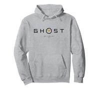 Ghost of Yotei Black and Yellow Minimalistic Logo Pullover Hoodie, Unisex für Erwachsene, Grau Meliert, M