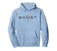 Ghost of Yotei Black and Yellow Minimalistic Logo Pullover Hoodie, Unisex für Erwachsene, Taubenblau, XL