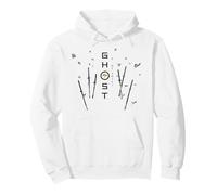 Ghost of Yotei Swords and Falling Leaves Black & Yellow Art Pullover Hoodie