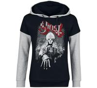 Ghost Priest Frauen Kapuzenpullover schwarz/grau meliert M