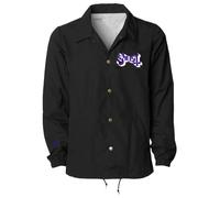 Ghost Road To Rome Coach Jacke, Windbreaker, wasserabweisend, Band Merchandise (Schwarz, M)