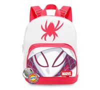 Ghost Spider Mini-Rucksack für Damen, 25,4 cm, Segeltuch, Spinnen-Rucksack mit Fronttasche und Lesezeichen, Spiderverse Gwen Stacy Rucksack, Geldbörsen-Set, Mehrfarbig, Gwen Stacy Backpack Purse,