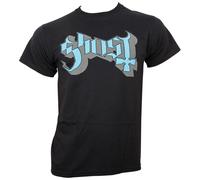 Ghost - T-Shirt Blue/Grey Keyline Logo - schwarz S