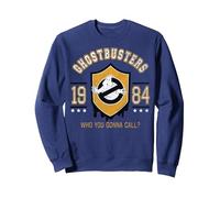 Ghostbusters 1984 Shield Poster Sweatshirt, Unisex für Erwachsene, Marineblau, XL