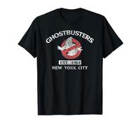 Ghostbusters EST. 1984 Herren Schwarz Cartoon Klassisches T-Shirt S