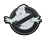 Ghostbusters No Ghost Glow Dark GITD Cosplay Movie PVC Rubber 3D Hook Patch (Black Glow Dark)