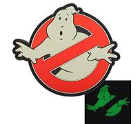 Ghostbusters No Ghost Glow Dark GITD Cosplay Movie PVC Rubber 3D Hook Patch (Multicoloured Glow Dark)