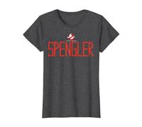 Ghostbusters Spengler Name Logo T-Shirt, Damen, Anthrazit Meliert, L