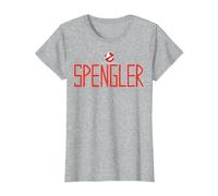 Ghostbusters Spengler Name Logo T-Shirt, Damen, Grau Meliert, XXL