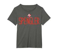 Ghostbusters Spengler Name Logo T-Shirt, Damen Große Größen, Anthrazit, 4X