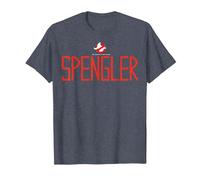 Ghostbusters Spengler Name Logo T-Shirt, Herren, Blau Meliert, 6XL