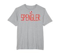 Ghostbusters Spengler Name Logo T-Shirt, Herren Große Größen, Grau Meliert, 6X Tall