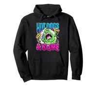 Ghostbusters Vintage Slimer Retro Hot Dogs & Slime Logo Pullover Hoodie