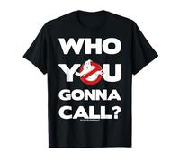 Ghostbusters Who You Gonna Call Bold Text Movie Logo T-Shirt
