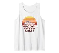 Ghostbusters Who You Gonna Call? Retro Sunset Tank Top