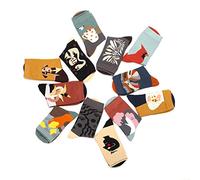 Gi&Gi Christmas socks for people with heart, 12 pairs of socks with abstract motif for women, extra comfortable, Black, Yellow, Red (multicoloured 12)
