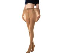 Gi&Gi Curvy Strumpfhosen für große Größen, kurvige Strumpfhosen 80 den deckend mit weicher Mikrofaser, natur, XXL-3XL Plus