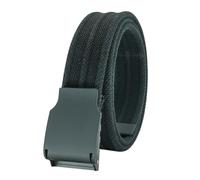 Giantsize Gürtel für Herren, groß und hoch, Stretch, elastisch, Segeltuch, gewebter Gürtel, Comfort Black, 140 cm/147.5 cm Taille