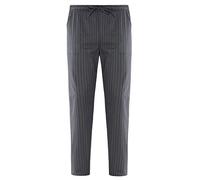 GIBLOR'S Art.19P08P20 Hose Enrico grau gestreift mit Gummizug und Kordelzug in der Taille (M)