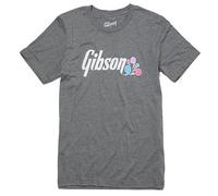 Gibson Floral Logo Grey XS - T-Shirt