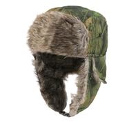 GIBZ Wintermütze mit Camouflage-Muster Warme Trappermützen Winddichte Russische Winter Mütze mit Ohrenklappen Fliegermütze Herren Damen Tarnfarbe (56-60cm)