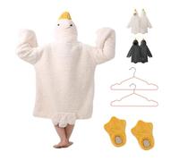 Gienslru Wearable Goose Blanket Hoodie for Adults and Kids, Funny Duck Onesie Pajamas, Oversized Warm Cozy Sleepwear, Perfect Novelty Gift for Christmas and Parties