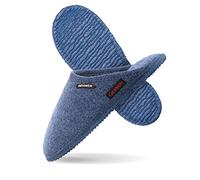 GIESSWEIN Hausschuh Tino - Warme Filz Pantoffeln, Leichte Damen & Herren Hausschuhe, rutschfeste Unisex Filzhausschuhe